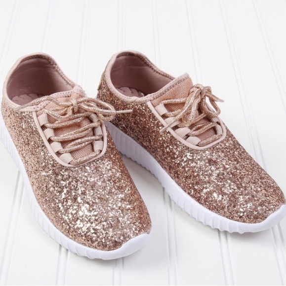 HP 💫Rose Gold Glitter/Sparkle sneaker FIRM - Picture 5 of 5